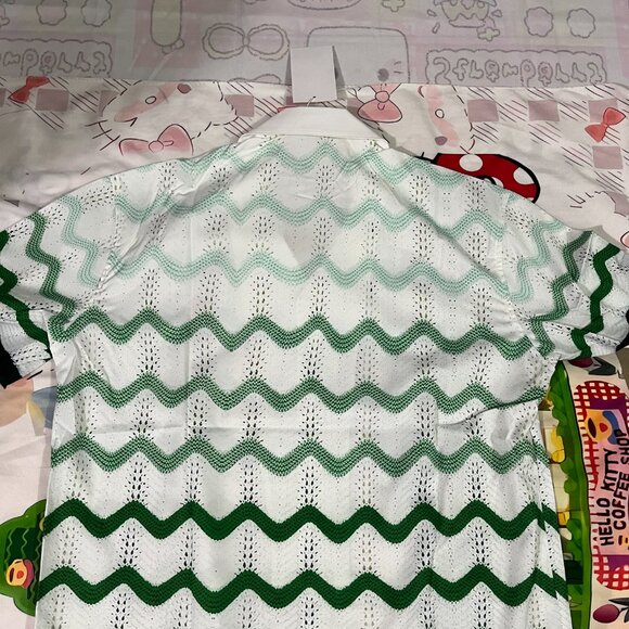 Casablanca Wavy Knit Short Sleeved Shirt - Picture 7 of 7